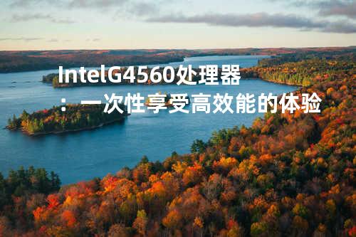 Intel G4560处理器：一次性享受高效能的体验